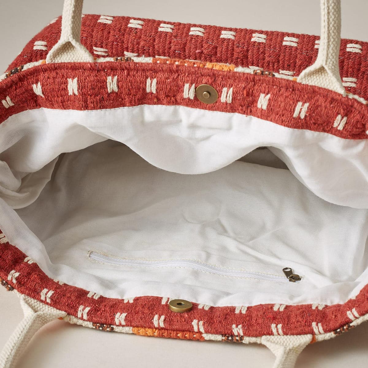 Cara Tribal Print Woven Durable Shoulder Tote Bag