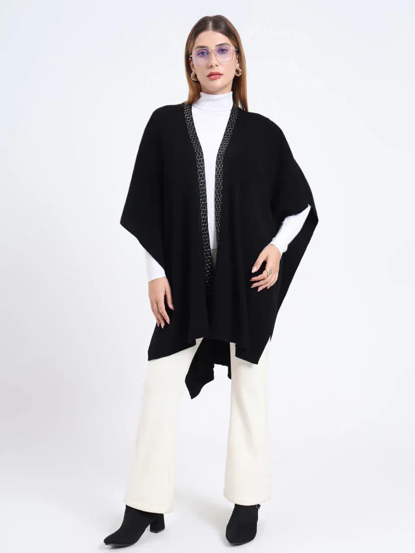  Midnight Hexa Embellished Cape