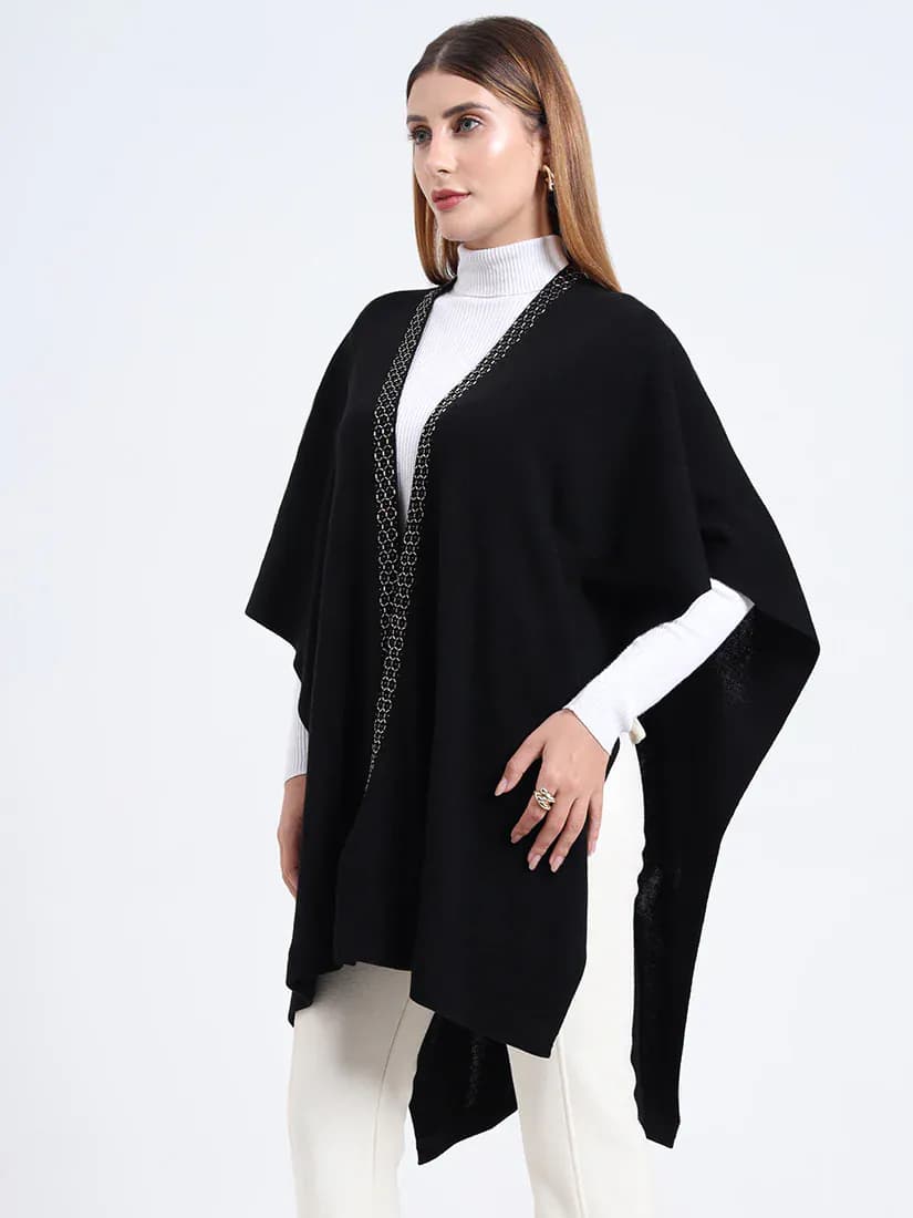  Midnight Hexa Embellished Cape