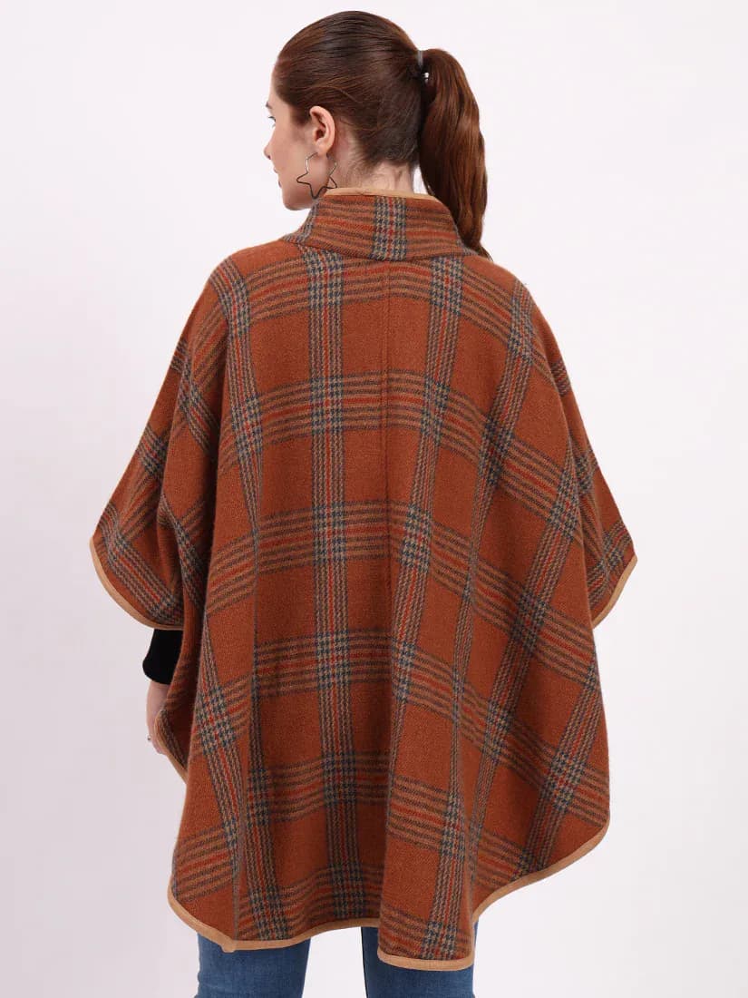 Highland Amber Tartan Cape