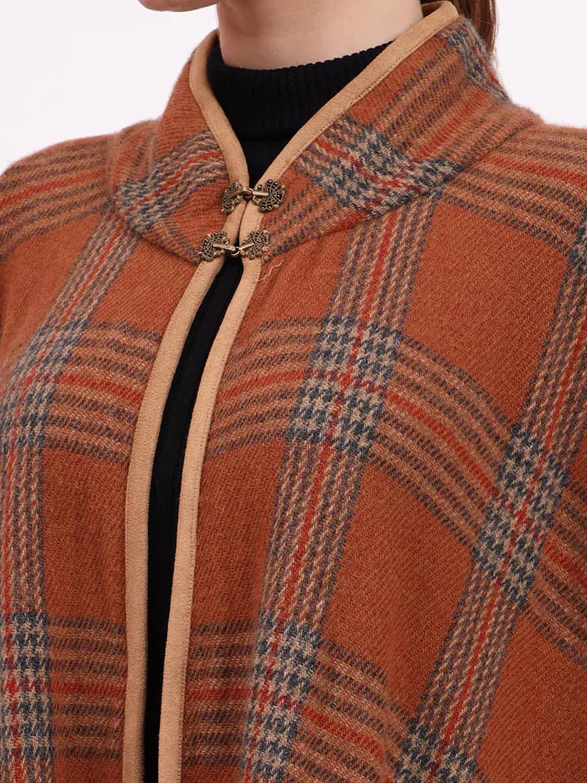 Highland Amber Tartan Cape