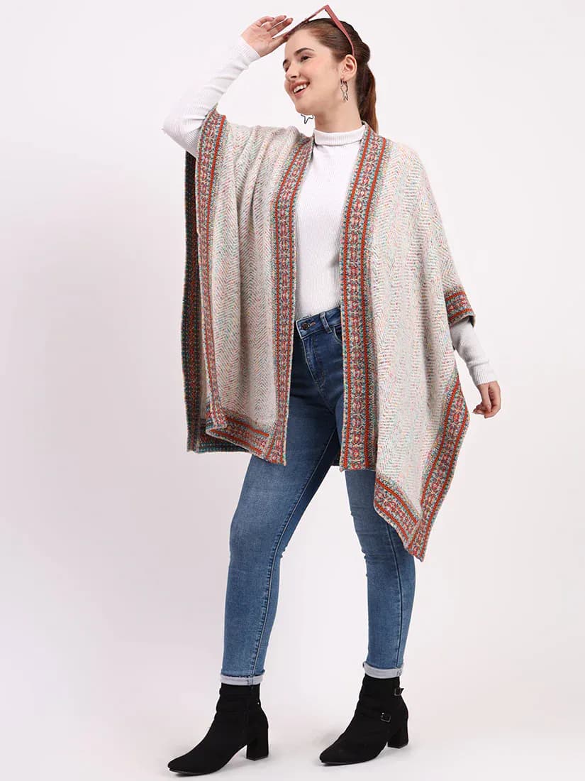Ivory Mosaic Border Cape