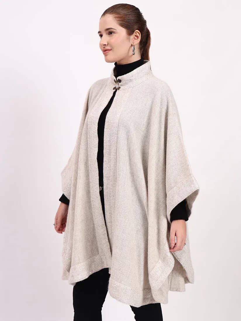  Ivory Haven Lambswool Cape