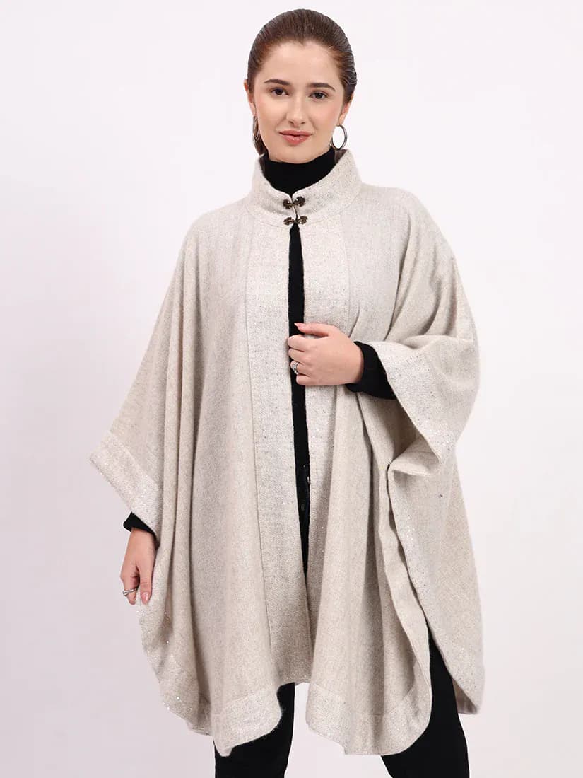  Ivory Haven Lambswool Cape