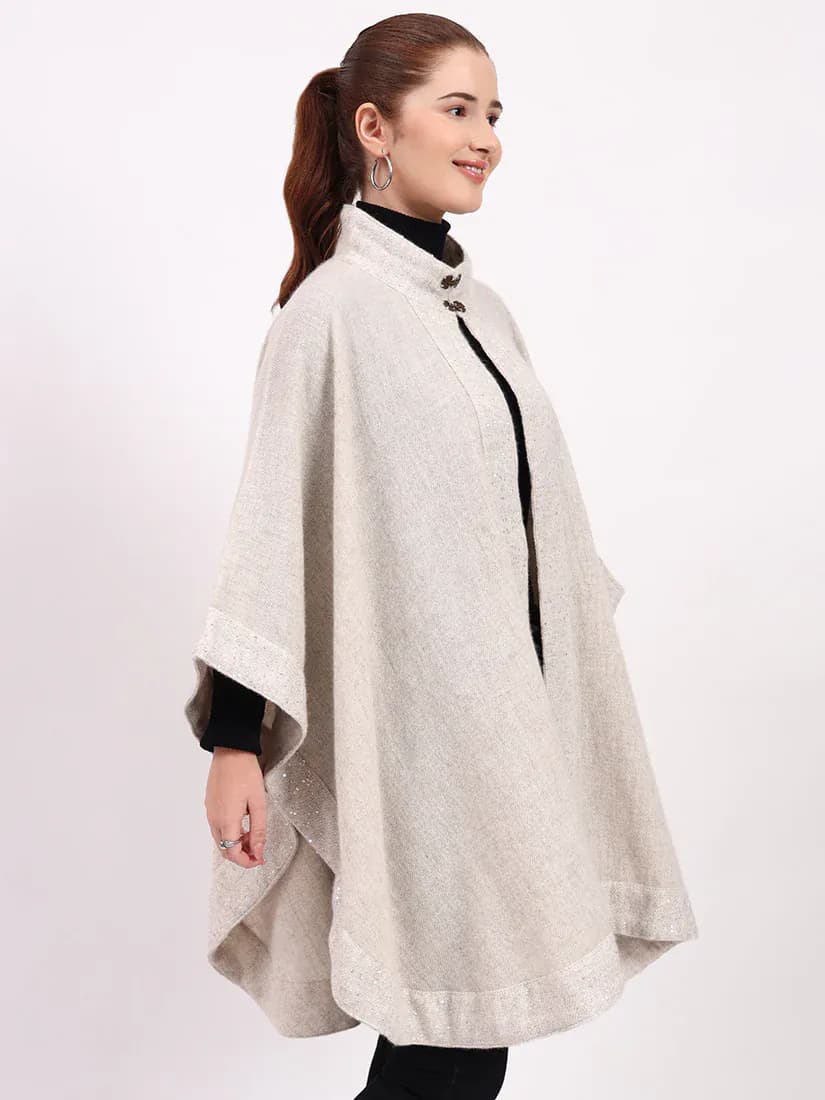  Ivory Haven Lambswool Cape