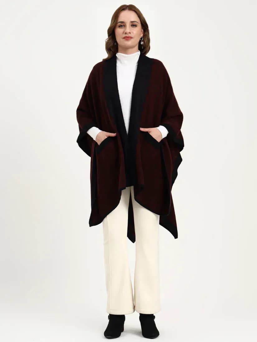 Velour Twilight Border Cape