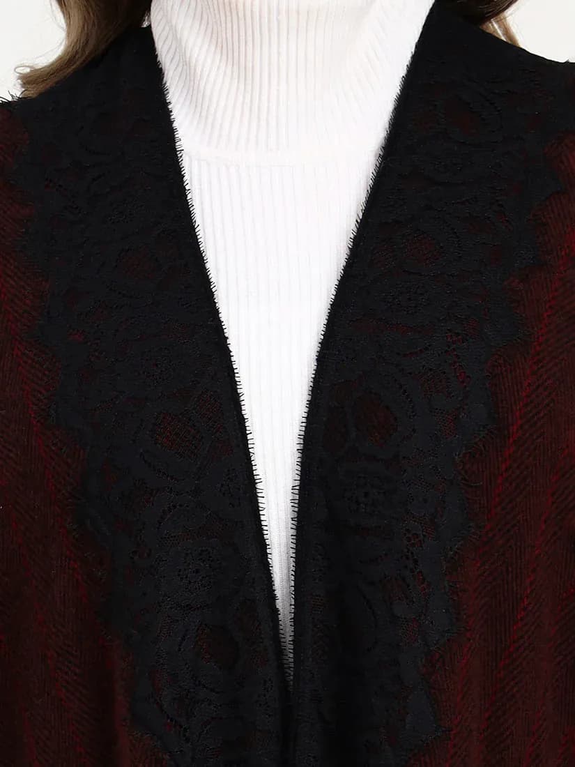 Velour Twilight Border Cape