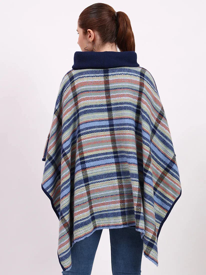 Strathmore Indigo Stripe Poncho