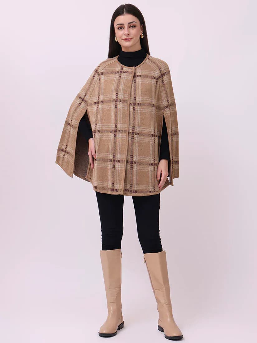  Stone Check Cloak