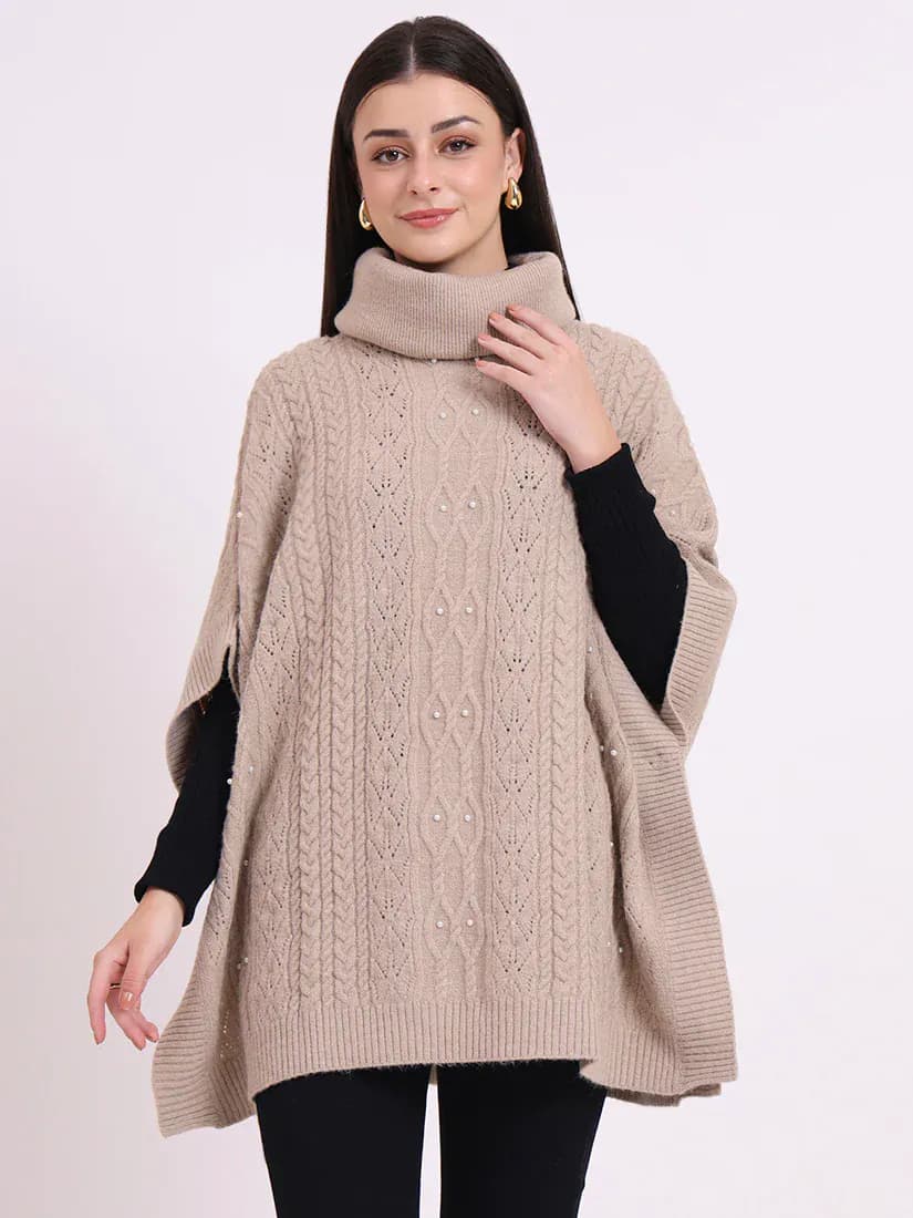 Sand Pearl Poncho