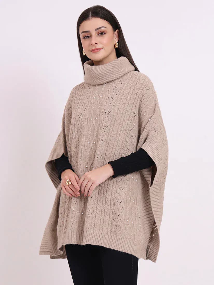 Sand Pearl Poncho