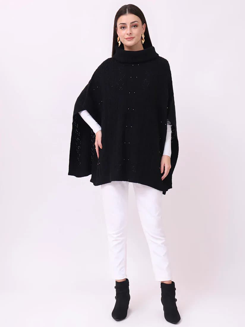 Midnight Pearl Poncho