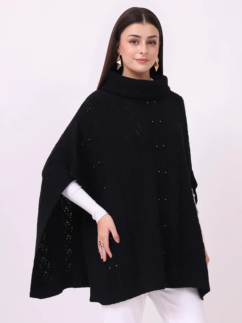 Midnight Pearl Poncho