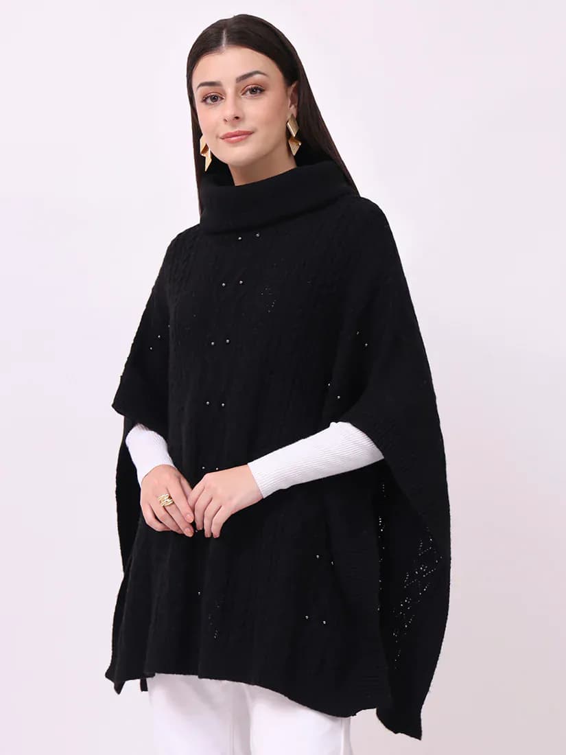 Midnight Pearl Poncho