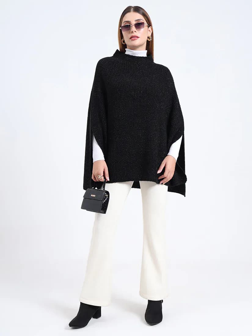 Noir Radiance Poncho