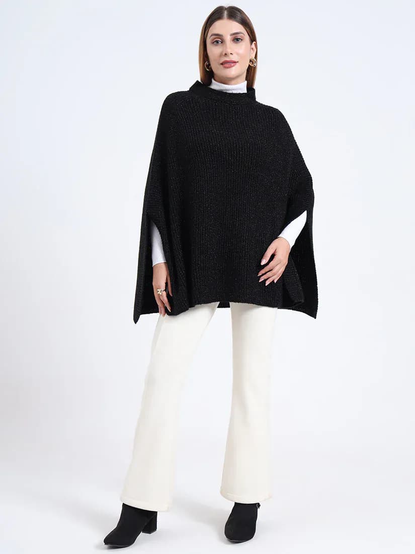 Noir Radiance Poncho