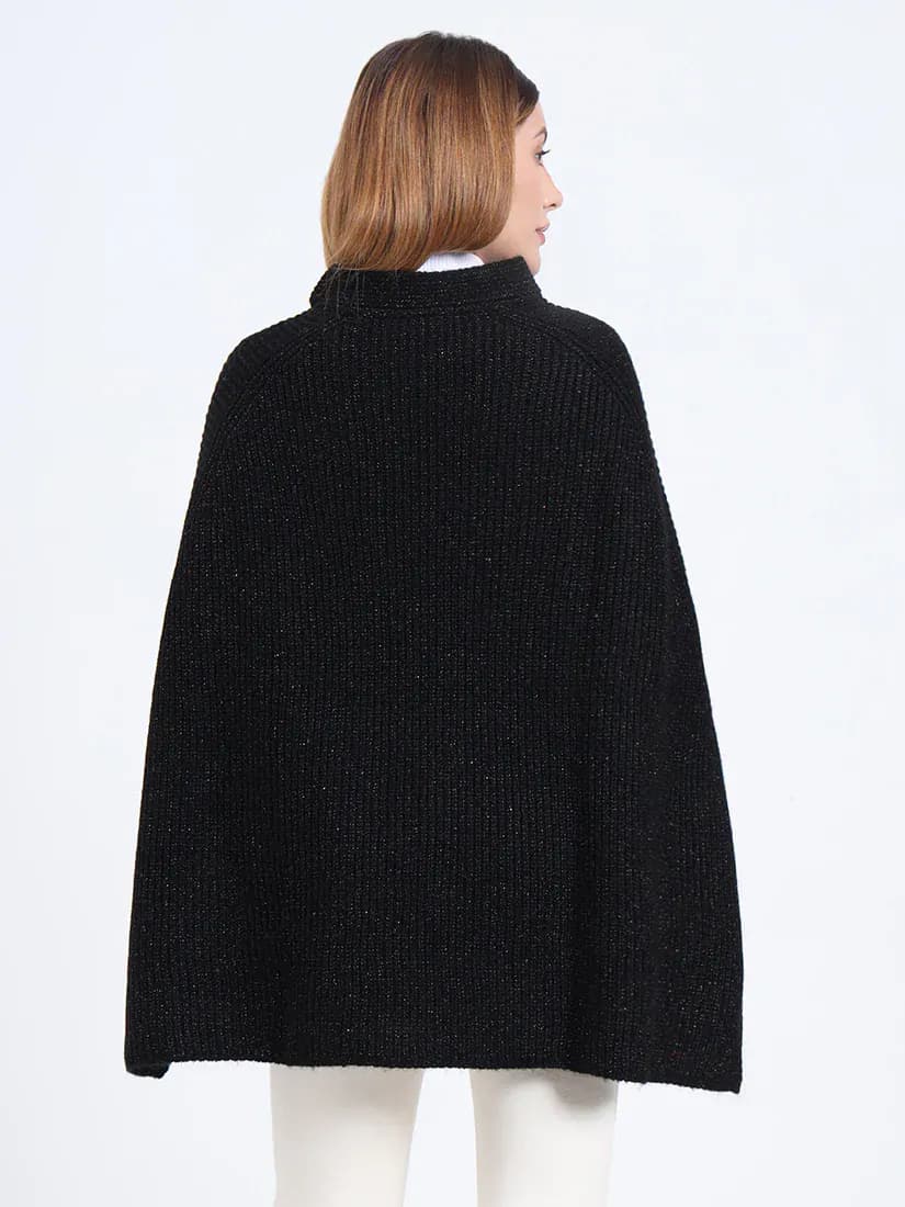 Noir Radiance Poncho