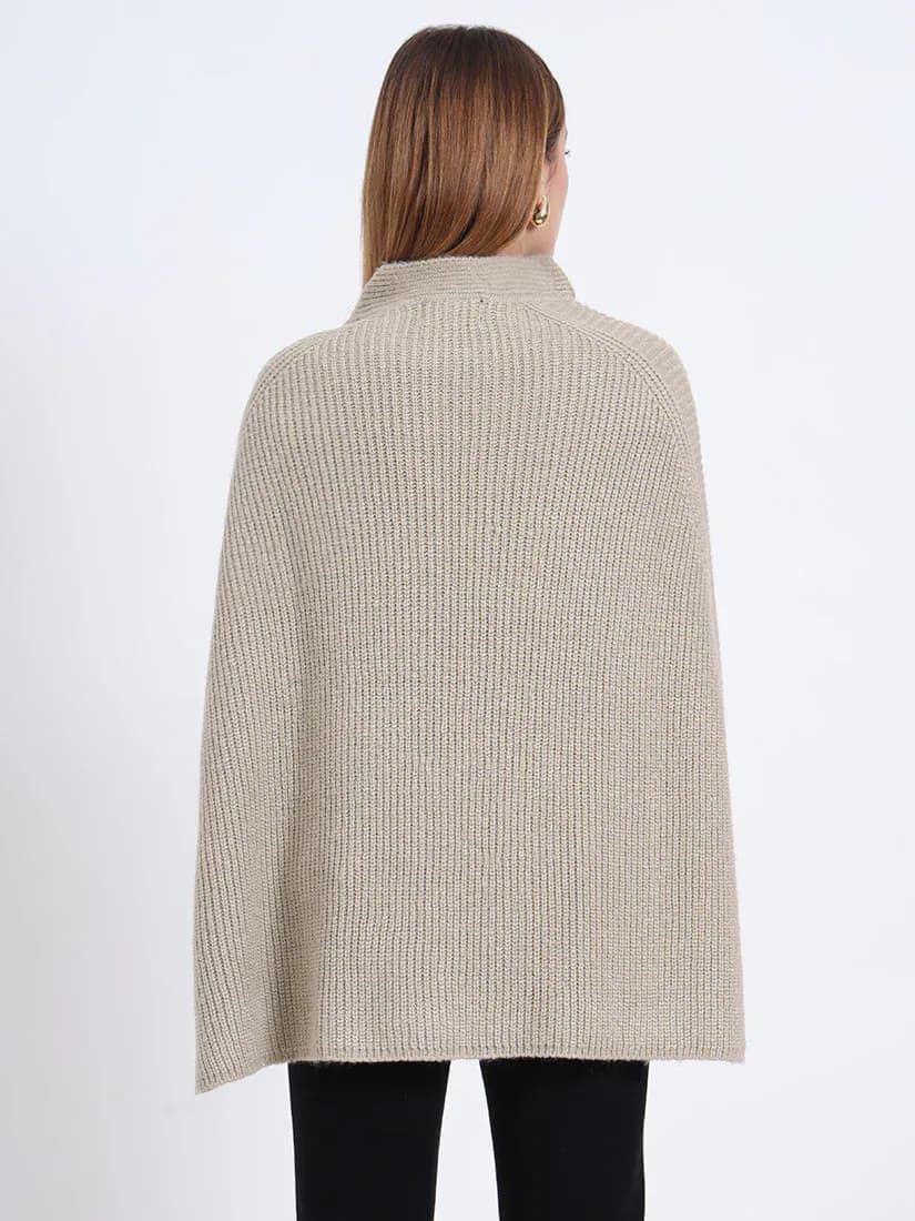 Beige Glow Poncho