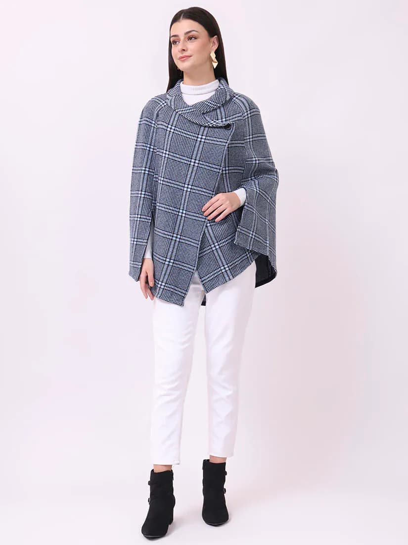 Navy Highlands Poncho