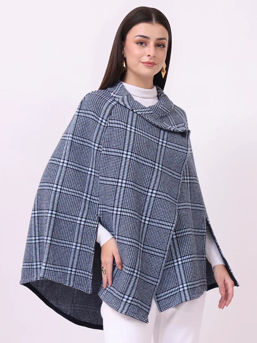 Navy Highlands Poncho