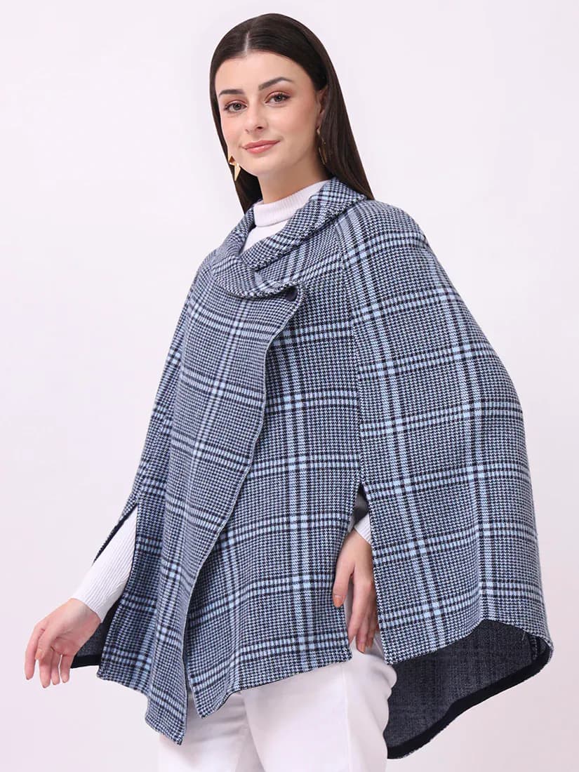 Navy Highlands Poncho