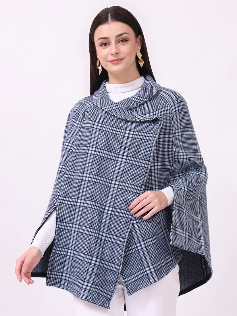 Navy Highlands Poncho