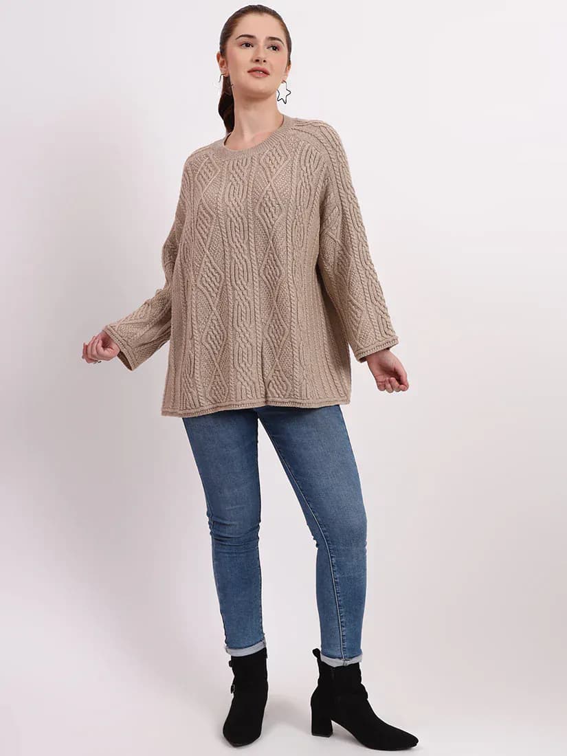 Sandstone Cable Knit