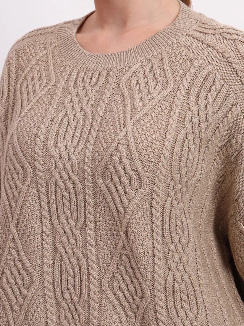 Sandstone Cable Knit