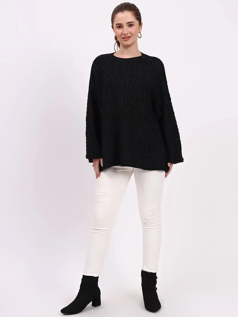  Noir Heritage Cable Knit