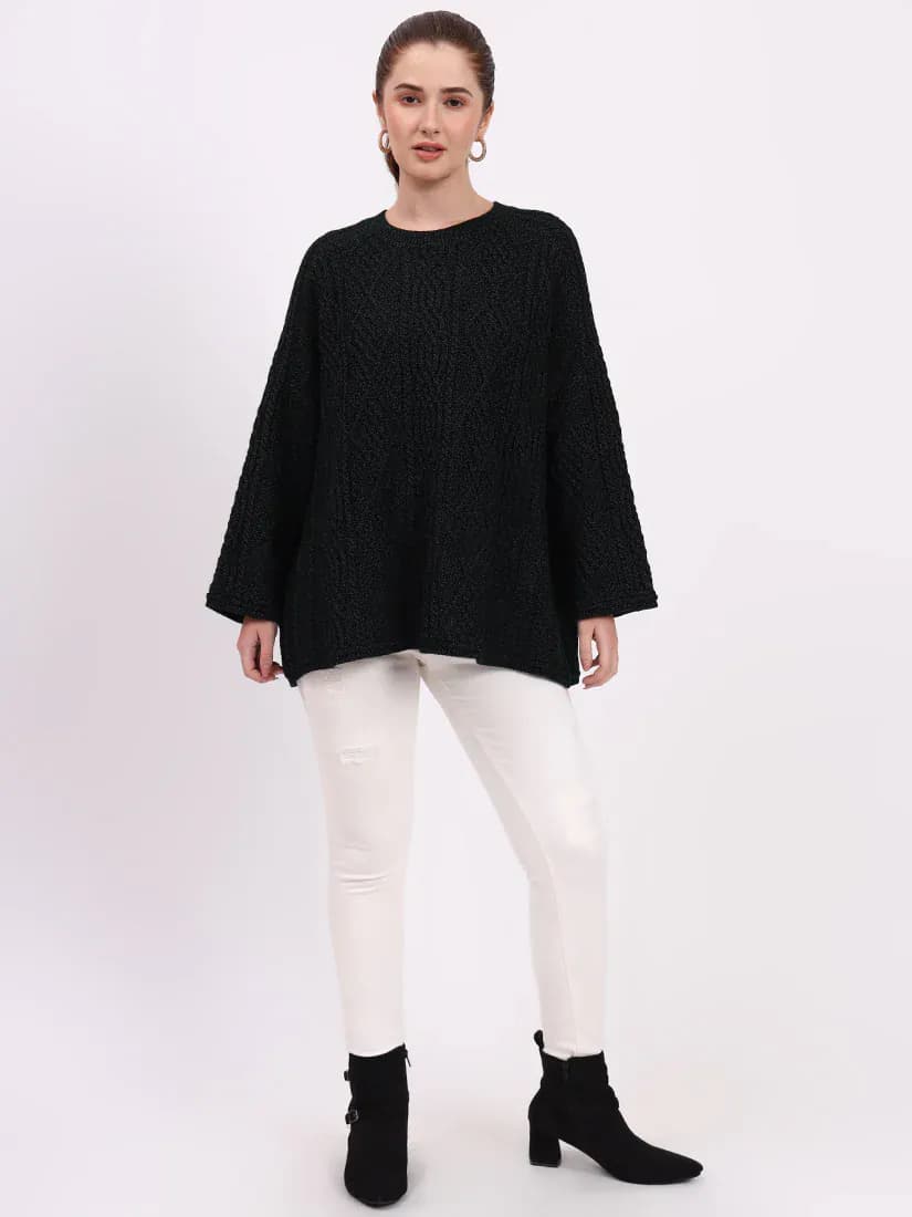  Noir Heritage Cable Knit