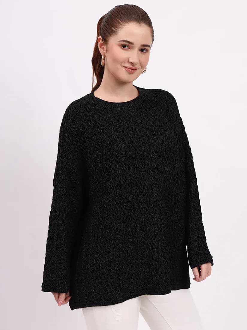  Noir Heritage Cable Knit