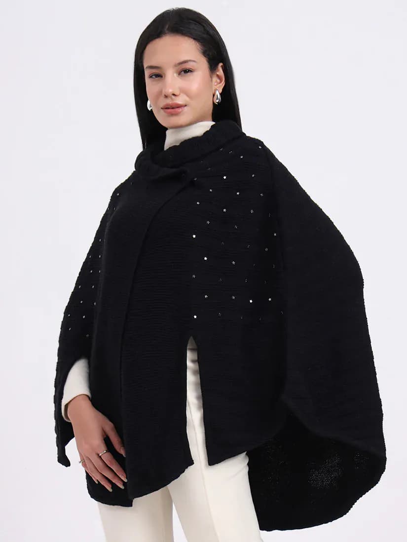 Midnight Gleam Poncho