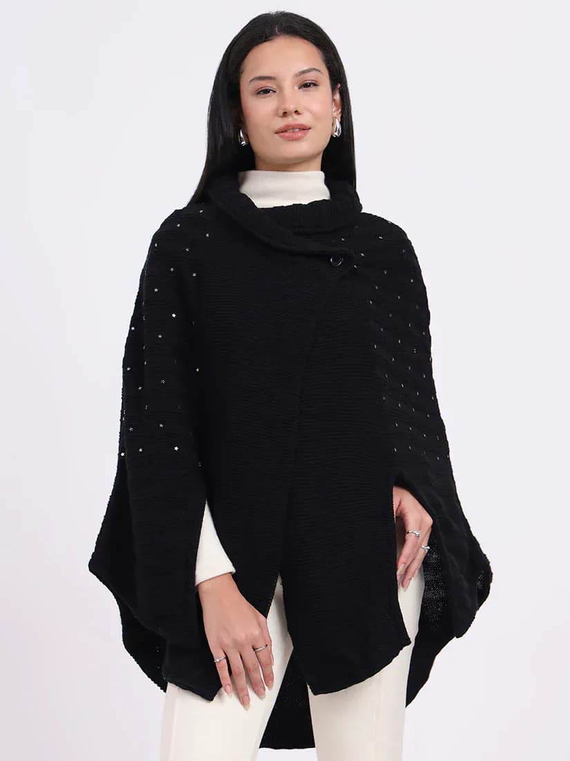 Midnight Gleam Poncho