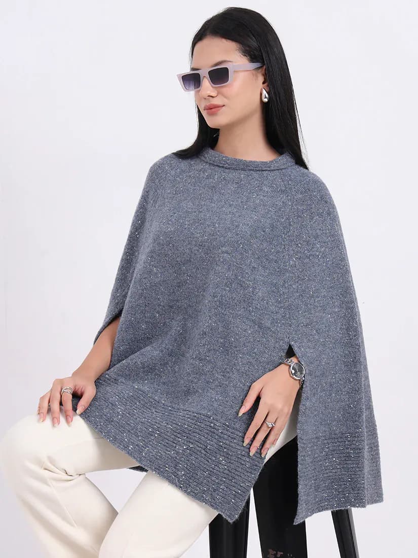 Azure Radiance Poncho