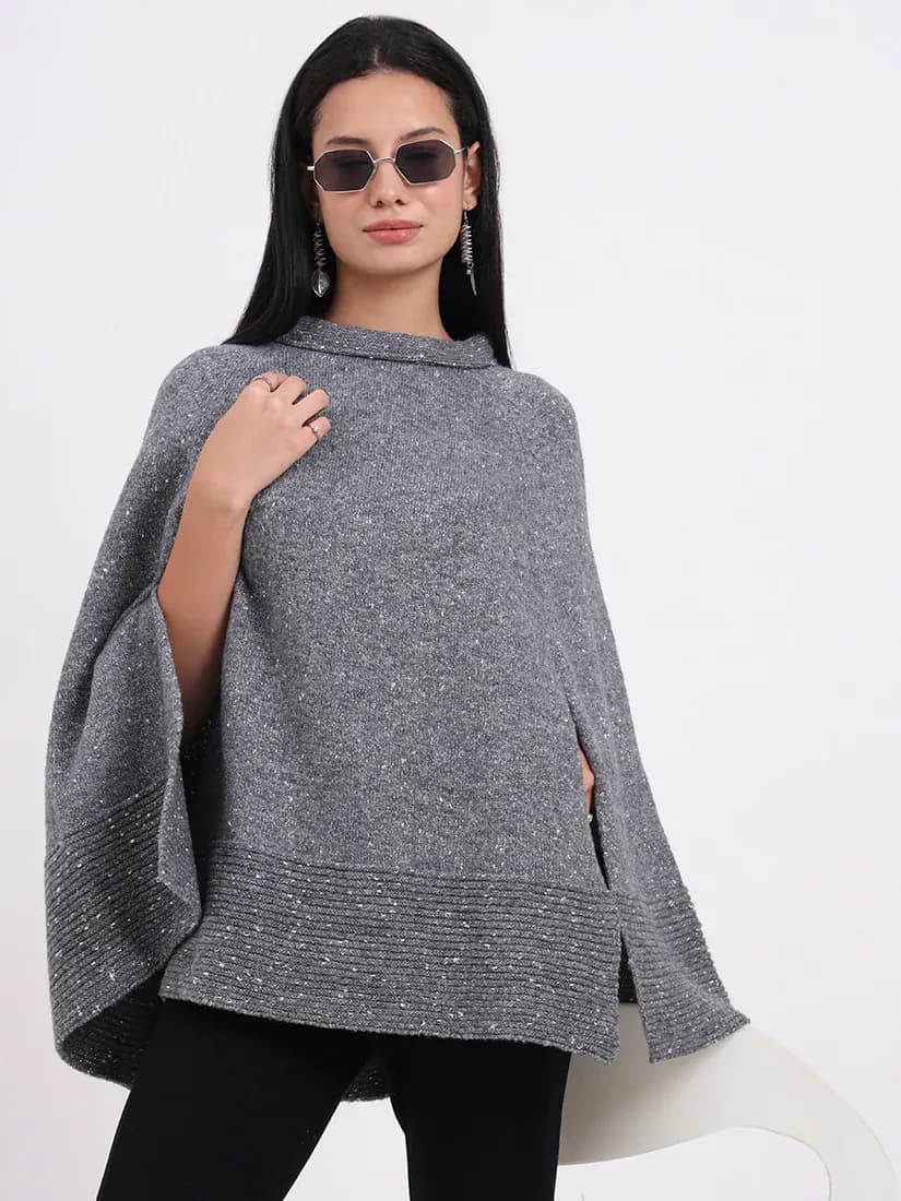  Moonlit Shimmer Poncho