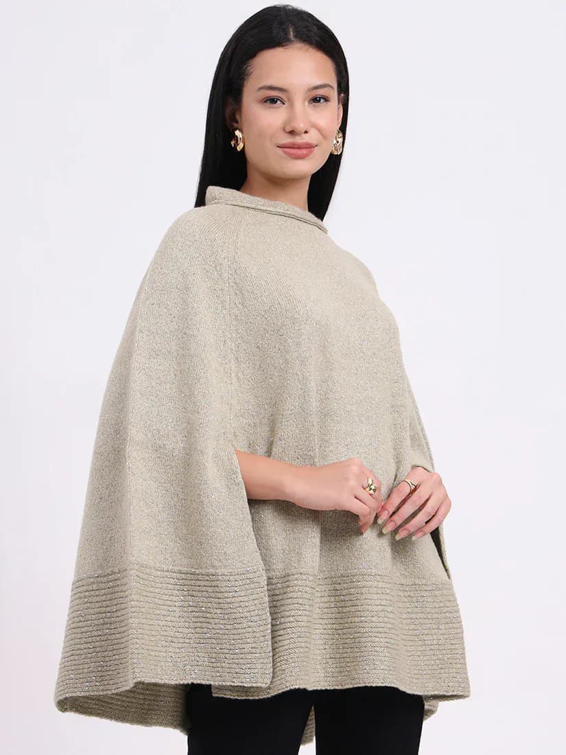 Luster Veil Poncho