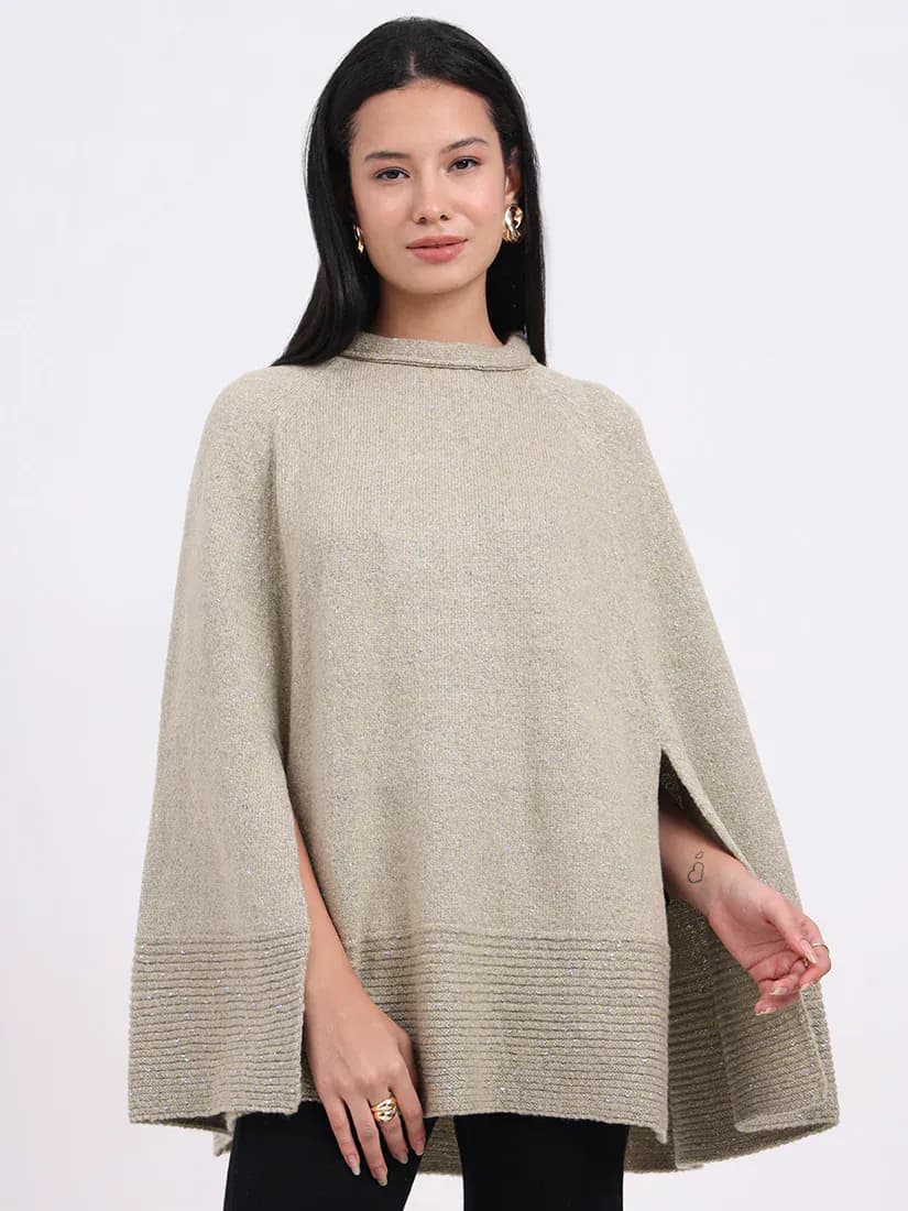 Luster Veil Poncho