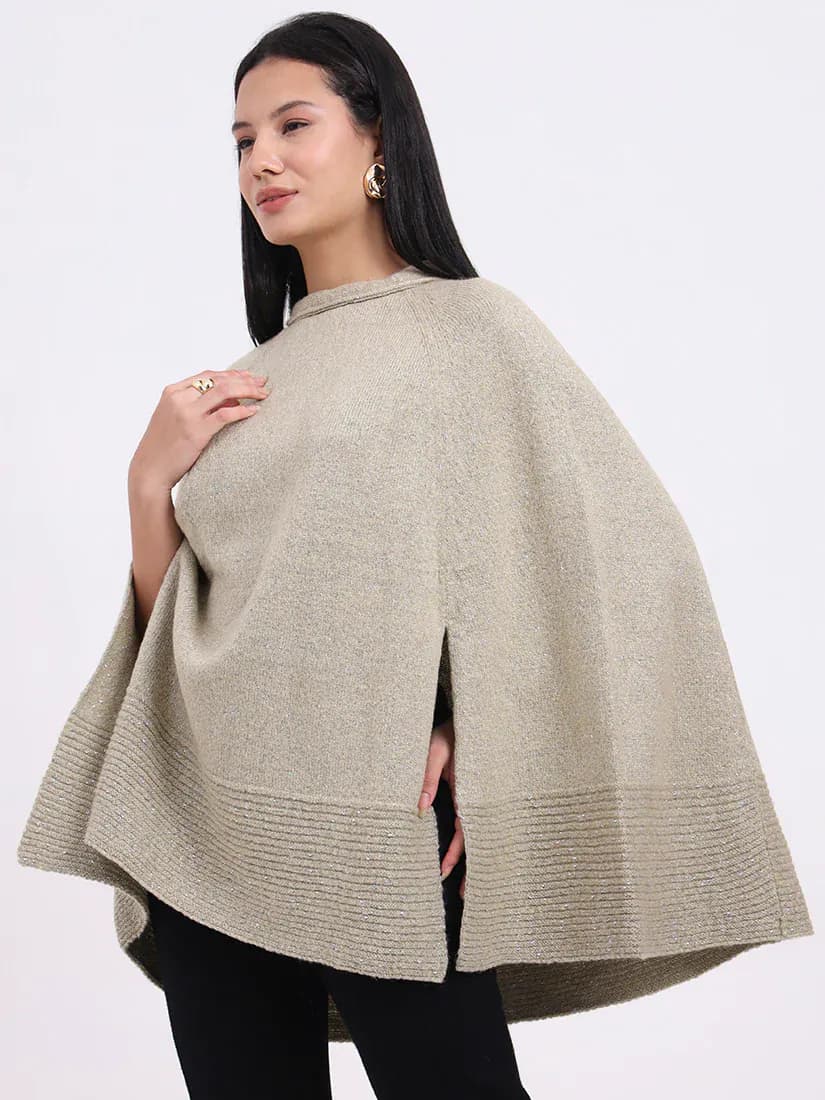 Luster Veil Poncho