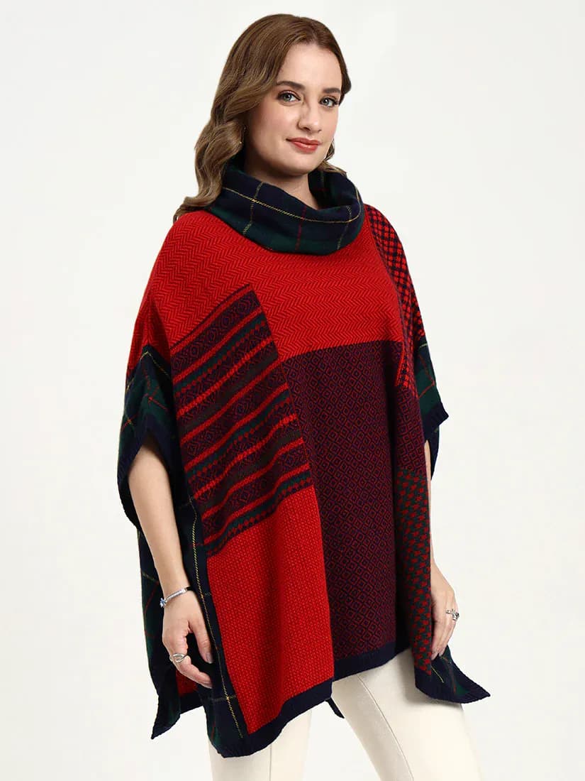  Garnet Mosaic Poncho