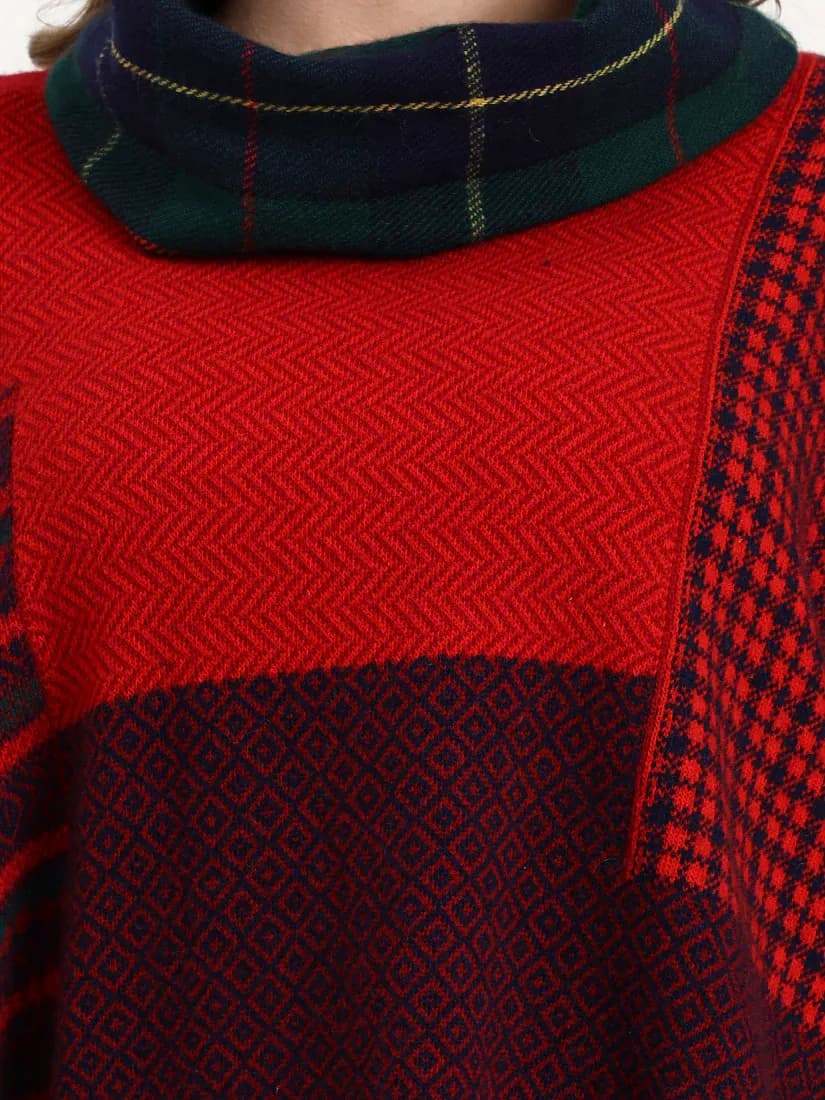  Garnet Mosaic Poncho
