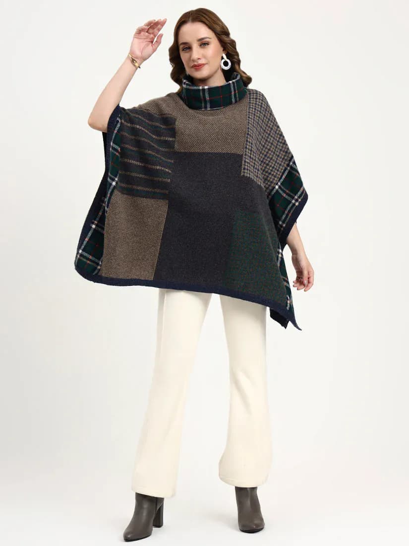  Ocean Mosaic Poncho