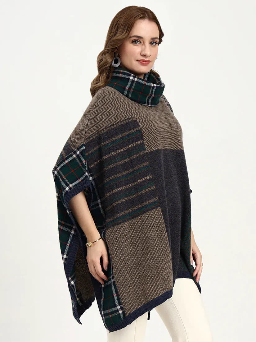  Ocean Mosaic Poncho