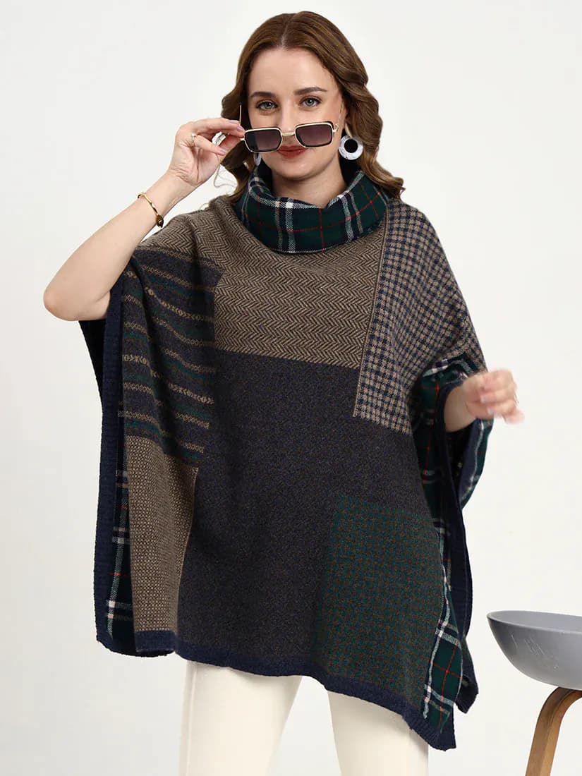  Ocean Mosaic Poncho