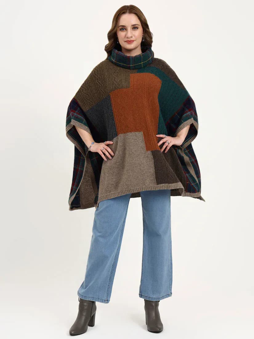 Ember Mosaic Poncho