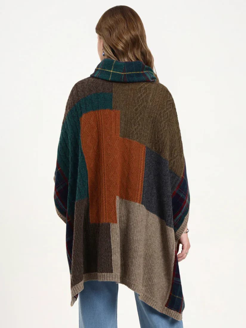 Ember Mosaic Poncho