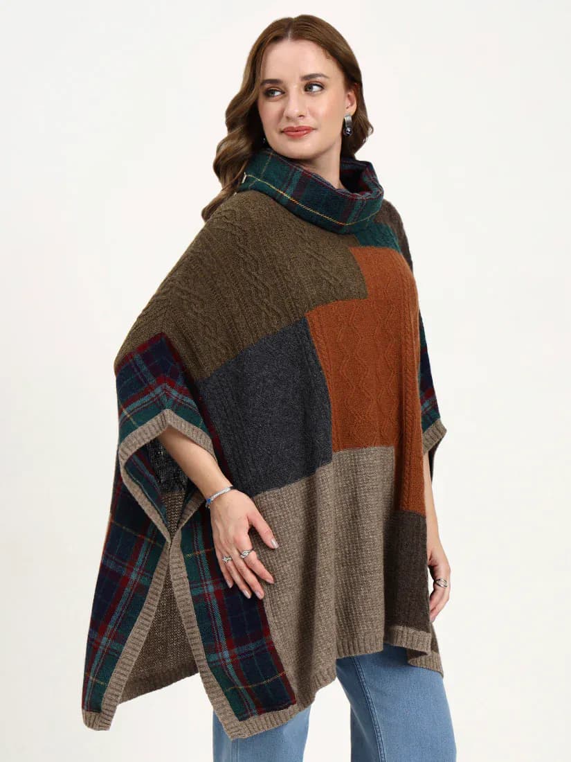 Ember Mosaic Poncho
