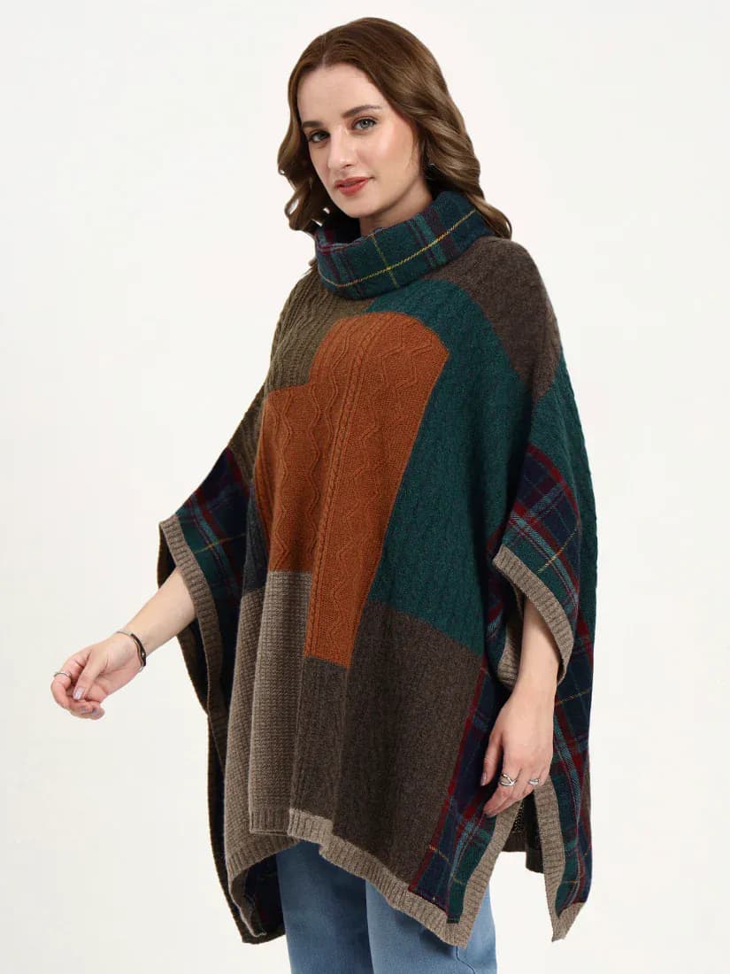 Ember Mosaic Poncho