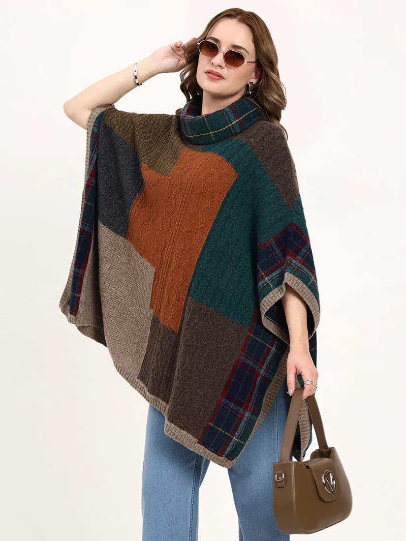 Ember Mosaic Poncho