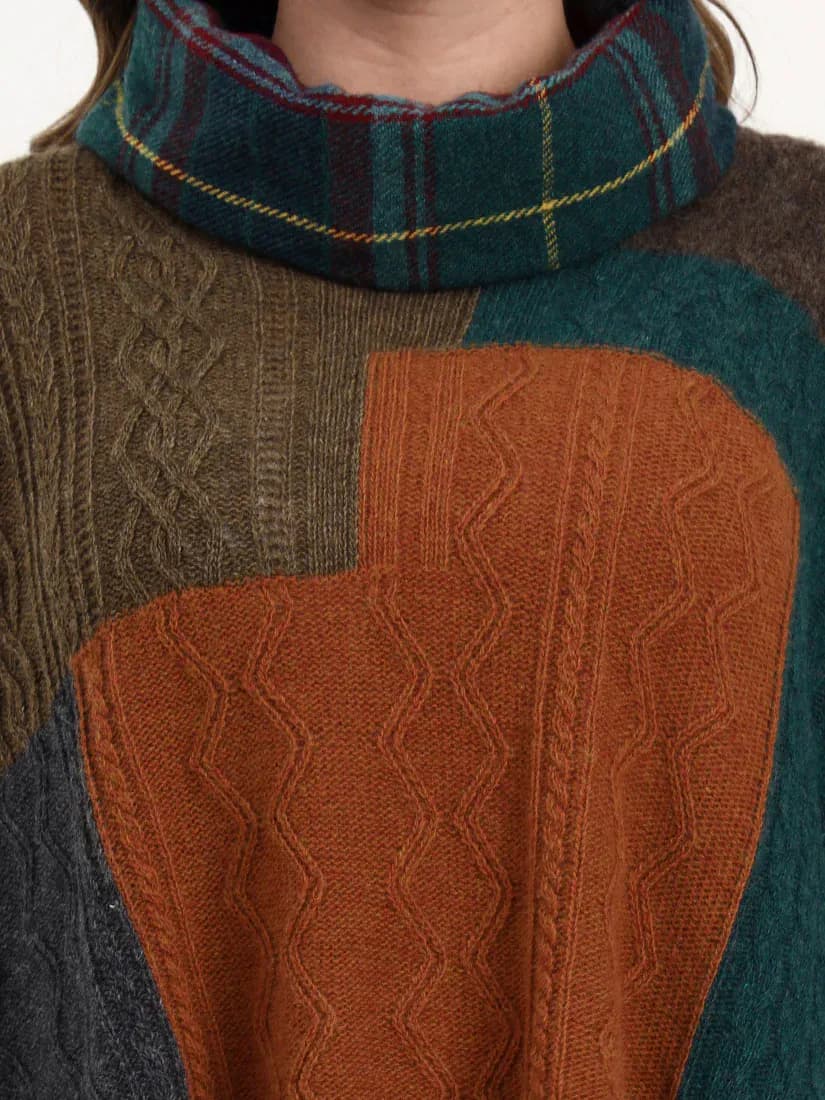 Ember Mosaic Poncho