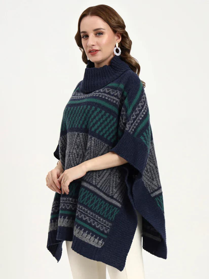  Midnight Rowan Poncho